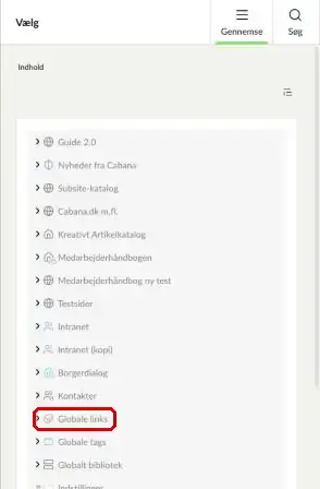 Mappen Globale links markeret i vælgeren