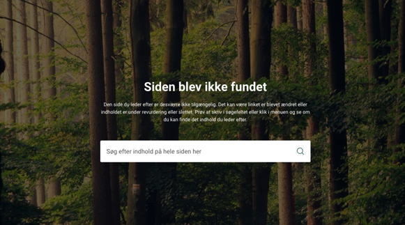 Eksempel på en fejlside med overlay over hele billedet